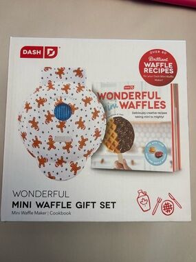 Wonderful Mini Waffle Gift Set with Cookbook